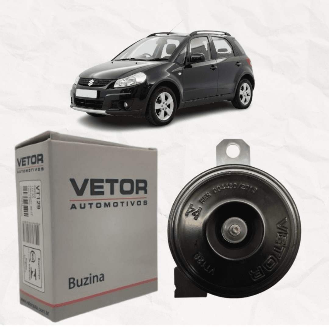 Buzina Bibi 12v Específica Suzuki SX4 2012 a 2025
